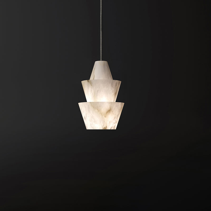 Linden Alabaster Pendant Light, Designer Kitchen Pendant Lamp