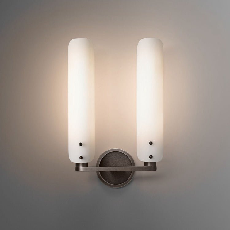 Alan Glass Double Sconce for Living Room
